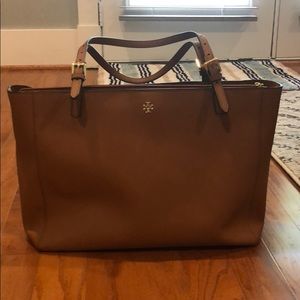 Tory Burch Brown Leather Tote